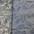 Hellblauer Brokat Jacquard Textil Stoff